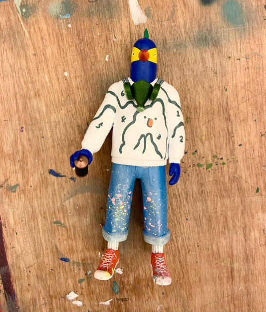 PARROTMAN: Graffiti Boy (white version)|鸚鵡人:噴漆弟(白色版)